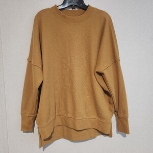 Aerie Womens Long Sleeve Thermal Waffle Knit Shirt Small